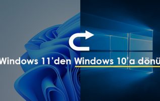 Windows 11den windows 10a donme